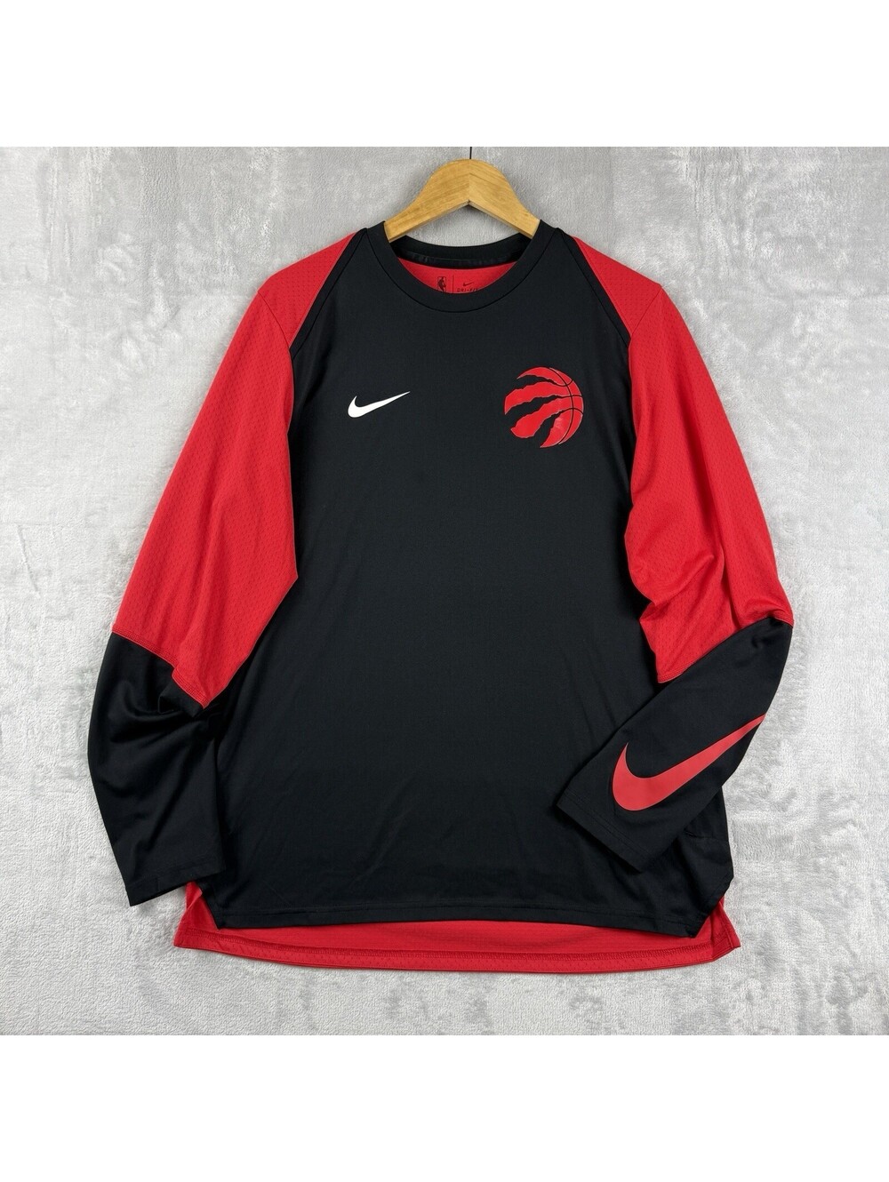Toronto Raptors Nike NBA Shooting Long Sleeve Shirt Hyper Elite Practice Size M